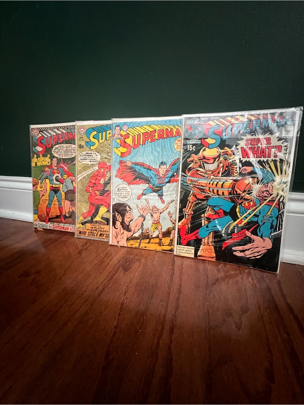 (4) Vintage Superman Comics 1966-1970 (188, 220, 229, 231)